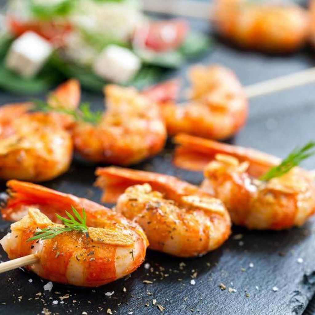Scampi als Appetizer